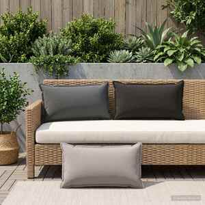 Imagine vidaXL Husă pentru pernă 2 buc. HOUTEN Antracit 40 x 70 cm Poliester