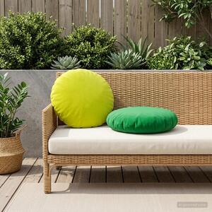 Imagine vidaXL Husă pentru pernă 2 pcs HEERLEN Verde strălucitor. Ø 50 cm