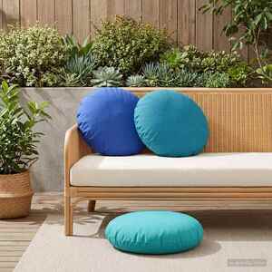 Imagine vidaXL Husă pentru pernă 2 pcs HEERLEN Albastru regal Ø 50 cm