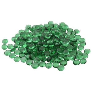 Imagine vidaXL Nugget din sticlă 17-19 mm Verde Sticlă