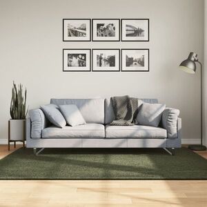 Imagine vidaXL Covor HUARTE, fir scurt moale și lavabil verde pădure 140x200cm