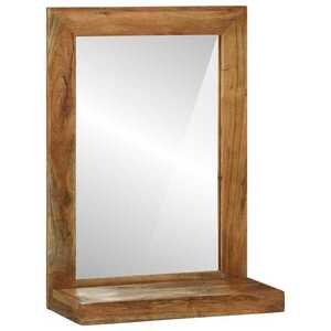 Imagine vidaXL Oglindă pentru baie Maro 50 x 22 x 70 cm Lemn Solid de Acacia