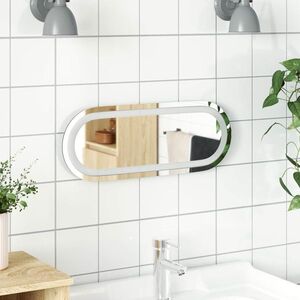 Imagine vidaXL Oglindă de baie cu LED Transparent 40 x 15 cm sticlă securizată