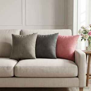 Imagine vidaXL Husă pentru pernă 2 pcs HEERLEN Gri deschis 30 x 30 cm Catifea