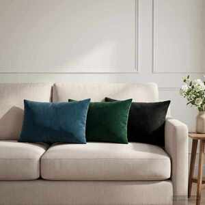 Imagine vidaXL Husă pentru pernă 2 pcs HEERLEN albastru 30 x 50 cm Catifea