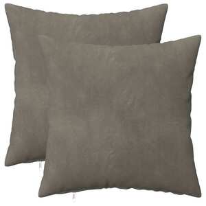Imagine vidaXL Husă pentru pernă 2 pcs HEERLEN Gri deschis 40 x 40 cm Catifea