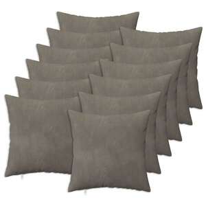 Imagine vidaXL Husă pentru pernă 12 pcs HEERLEN Gri deschis 40 x 40 cm Catifea