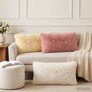 Imagine vidaXL Husă pentru pernă 2 pcs HEERLEN Crem 40 x 70 cm Fleece PV