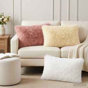 Imagine vidaXL Husă pentru pernă 2 pcs HEERLEN Crem 50 x 70 cm Fleece PV
