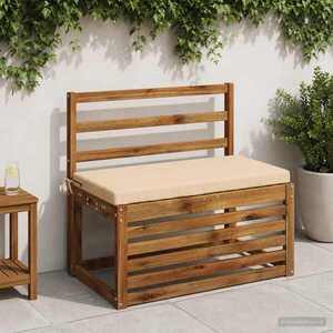 Imagine vidaXL Perna pentru bancă SOEST 100% Polyester Crem 80 x 40 x 5 cm