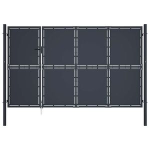 Imagine vidaXL Poartă de grădină din oțel 350x200 cm antracit