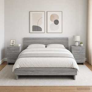Imagine vidaXL Dulap de noapte 2 buc. Gri sonoma 33, 5 x 34, 5 x 50 cm