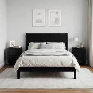 Imagine vidaXL Dulap de noapte 2 buc. Negru 33, 5 x 34, 5 x 50 cm Lemn prelucrat