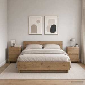 Imagine vidaXL Dulap de noapte 2 buc. Stejar Artizanal 50 x 34, 5 x 50 cm