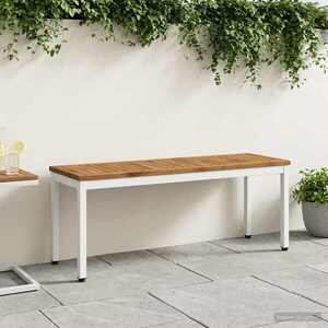 Imagine vidaXL Bancă de grădină 108, 5 x 35 x 45 cm Lemn Solid de Acacia
