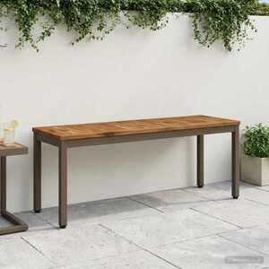 Imagine vidaXL Bancă de grădină 108, 5 x 35 x 45 cm Lemn Solid de Acacia