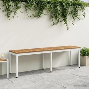 Imagine vidaXL Bancă de grădină 161 x 35 x 45 cm Lemn Solid de Acacia