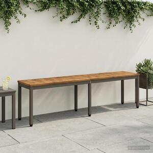 Imagine vidaXL Bancă de grădină 161 x 35 x 45 cm Lemn Solid de Acacia