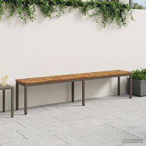 Imagine vidaXL Bancă de grădină 201 x 35 x 45 cm Lemn Solid de Acacia