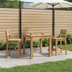 Imagine vidaXL Masă de cafea Alb 50 x 48, 5 x 36 cm Lemn Solid de Acacia