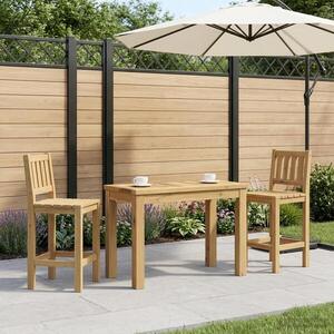 Imagine vidaXL Masă de cafea Alb 60, 5 x 30 x 36 cm Lemn Solid de Acacia