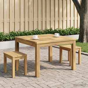 Imagine vidaXL Masă de cafea Alb 60 x 60, 5 x 36 cm Lemn Solid de Acacia