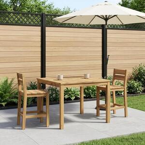 Imagine vidaXL Masă de cafea Alb 100 x 100, 5 x 45 cm Lemn Solid de Acacia