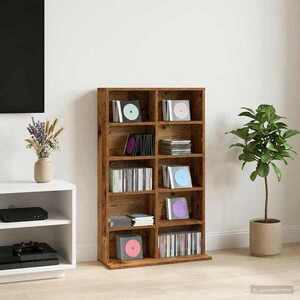 Imagine vidaXL Dulap pentru CD-uri Lemn de stejar 65 x 23, 5 x 97, 5 cm