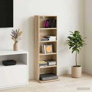 Imagine vidaXL Dulap pentru CD-uri Stejar Sonoma 33 x 23, 5 x 97, 5 cm