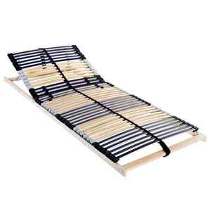 Imagine vidaXL Bază cu lamele Maro 70 x 190 cm Lemn de fag masiv