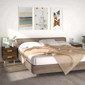 Imagine vidaXL Noptiere, 2 buc., stejar maro, 40x35x47, 5 cm