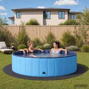 Imagine vidaXL Covor de bazin pentru piscină 16 buc. Ø 235 cm Rotund Spumă EVA