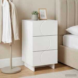 Imagine vidaXL Dulap de noapte Alb 33, 5 x 34, 5 x 60 cm Lemn prelucrat