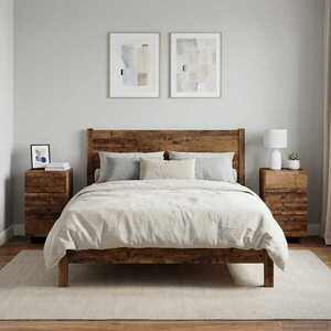 Imagine vidaXL Dulap de noapte 2 buc. Lemn vechi 33, 5 x 34, 5 x 60 cm