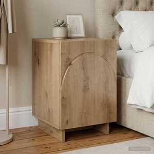 Imagine vidaXL Dulap de noapte Stejar Artizanal 33, 5 x 34, 5 x 50 cm