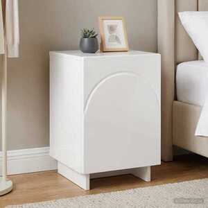 Imagine vidaXL Dulap de noapte Alb foarte lucios 33, 5 x 34, 5 x 50 cm