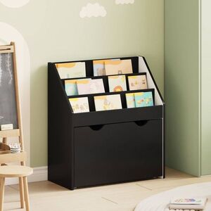 Imagine vidaXL Raft pentru copii Negru 60 x 29, 5 x 69 cm Lemn prelucrat