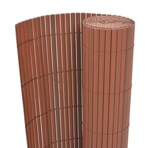 Imagine vidaXL Gard de Grădină Maro 150 x 500 cm PVC