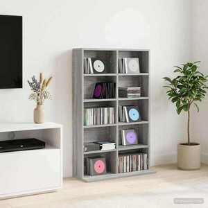 Imagine vidaXL Dulap pentru CD-uri Sonoma gri 65 x 23, 5 x 97, 5 cm
