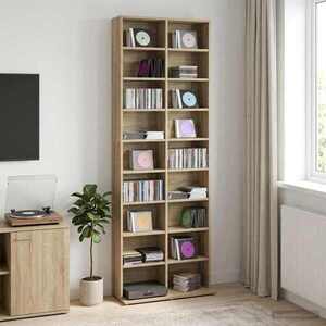 Imagine vidaXL Dulap pentru CD-uri Stejar Sonoma 65 x 23, 5 x 175 cm