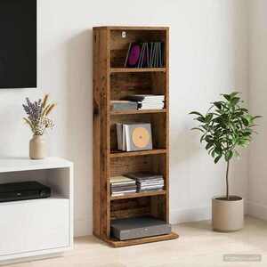Imagine vidaXL Dulap pentru CD-uri Lemn de stejar 33 x 23, 5 x 97, 5 cm