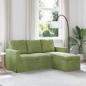Imagine vidaXL Canapea Verde deschis 178 x 134 x 80 cm Catifea