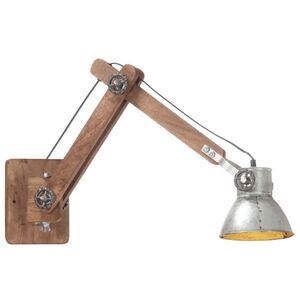 Imagine vidaXL Lampă de perete, stil industrial, argintiu, rotund, E27