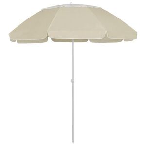 Imagine vidaXL Umbrelă de soare de plajă, galben nisipiu, 300 cm