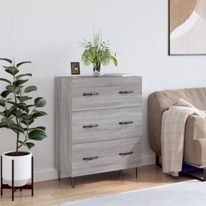 Imagine vidaXL Servantă, gri sonoma, 69, 5x34x90 cm, lemn compozit