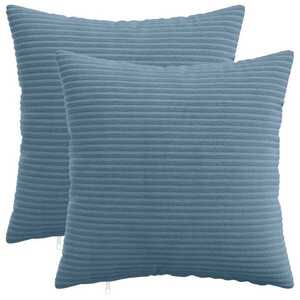 Imagine vidaXL Husă pentru pernă 2 pcs HEERLEN albastru 30 x 30 cm cord