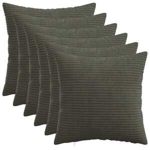 Imagine vidaXL Husă pentru pernă 6 pcs HEERLEN Antracit 30 x 30 cm cord