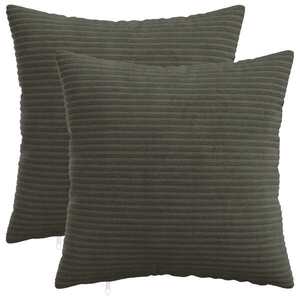 Imagine vidaXL Husă pentru pernă 2 pcs HEERLEN Antracit 35 x 35 cm cord