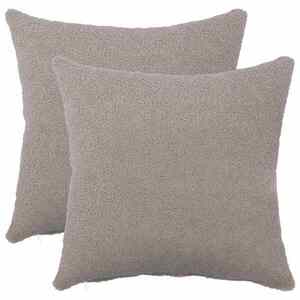 Imagine vidaXL Husă pentru pernă 2 pcs HEERLEN Gri deschis 40 x 40 cm Bouclé