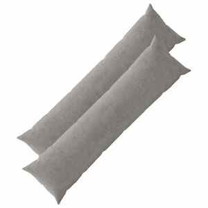 Imagine vidaXL Husă pentru pernă 2 pcs HEERLEN Gri deschis 40 x 145 cm cord